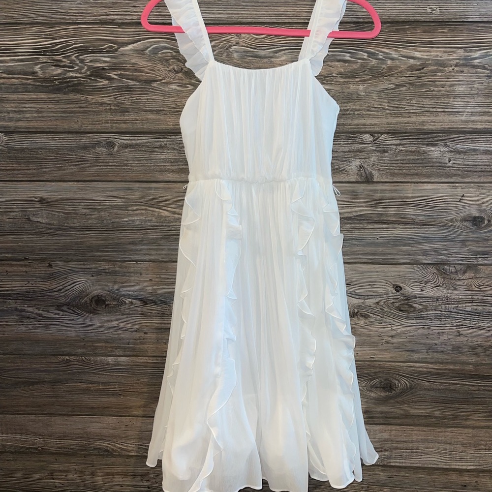 Crewcuts Ruffle White Dress